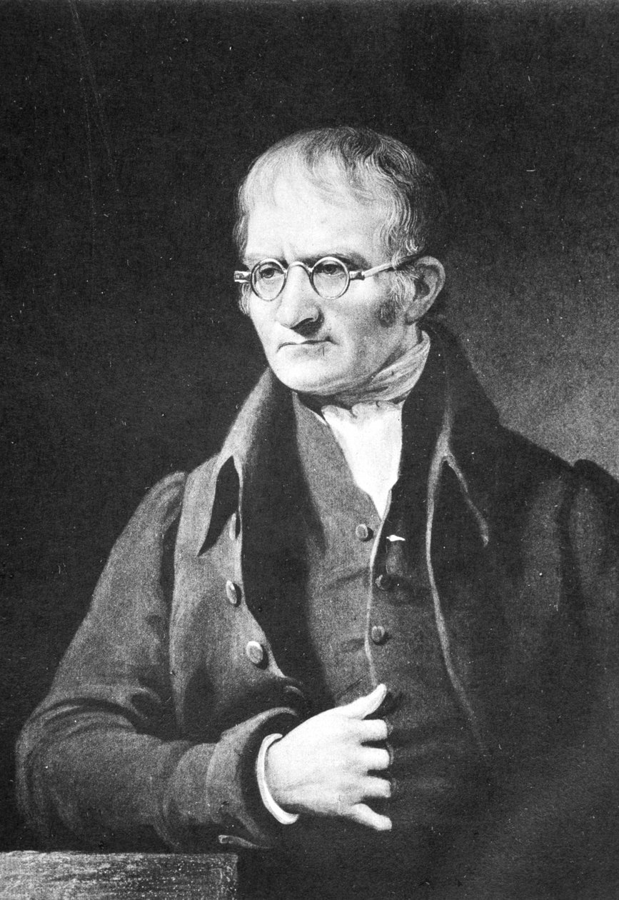 John Dalton, anglický chemik, c1834 1902 od Unbekannt