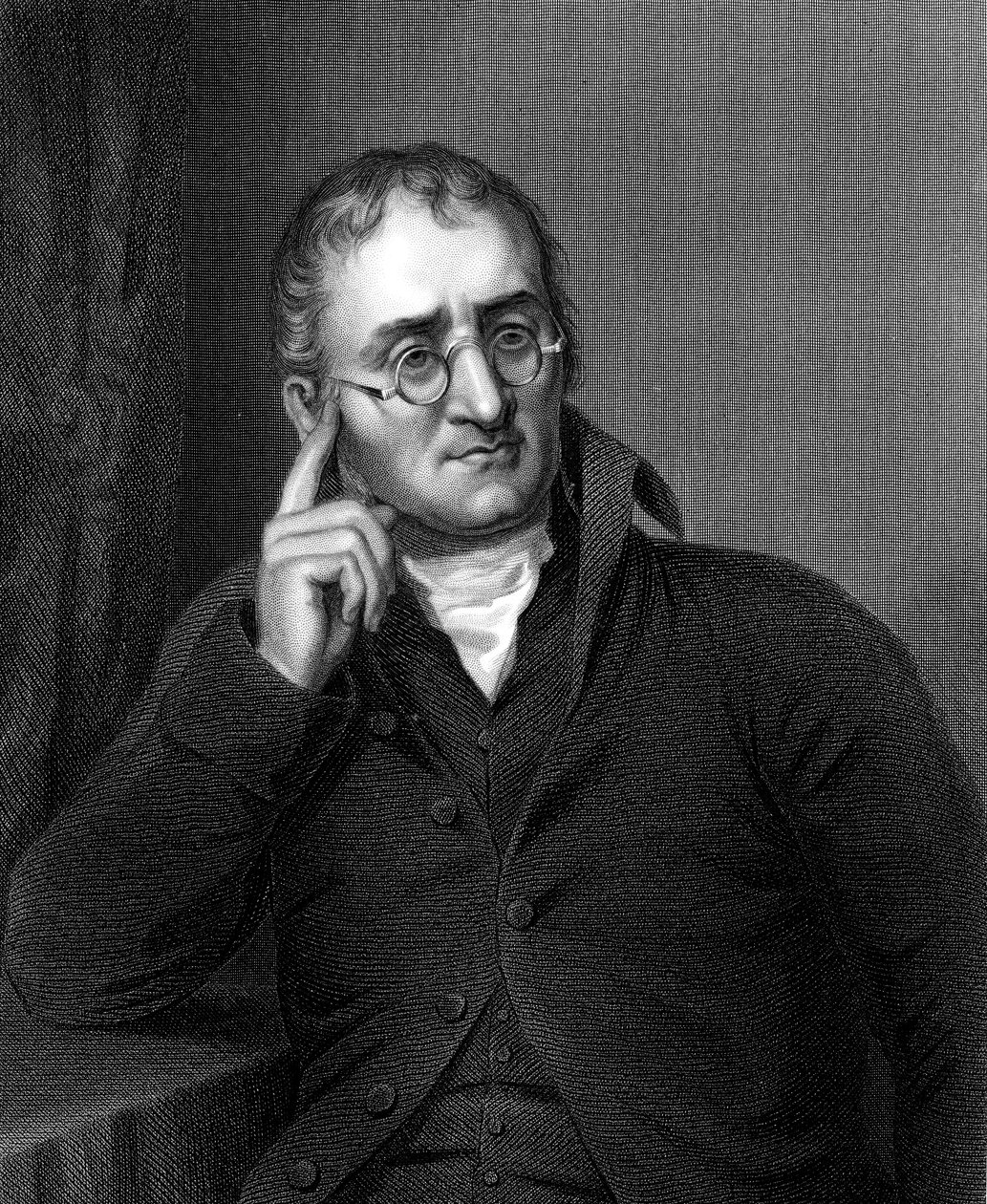 John Dalton, anglický chemik, c1860 od Unbekannt