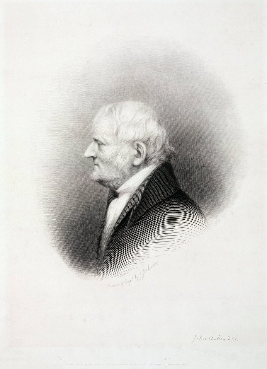 John Dalton, anglický chemik, počátek 19. století od Unbekannt