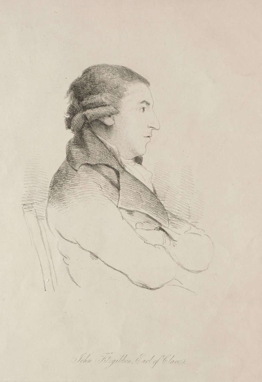 John Fitzgibbon, hrabě z Clare, počátek 19. století. od Unbekannt