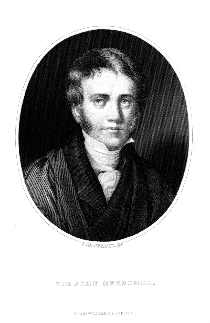 John Frederick Herschel 1792-1871, anglický astronom a vědec, jako mladý muž od Unbekannt