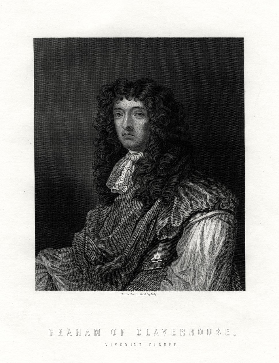 John Graham z Claverhouse, 1. vikomt Dundee kolem 1648-1689, 19. století od Unbekannt