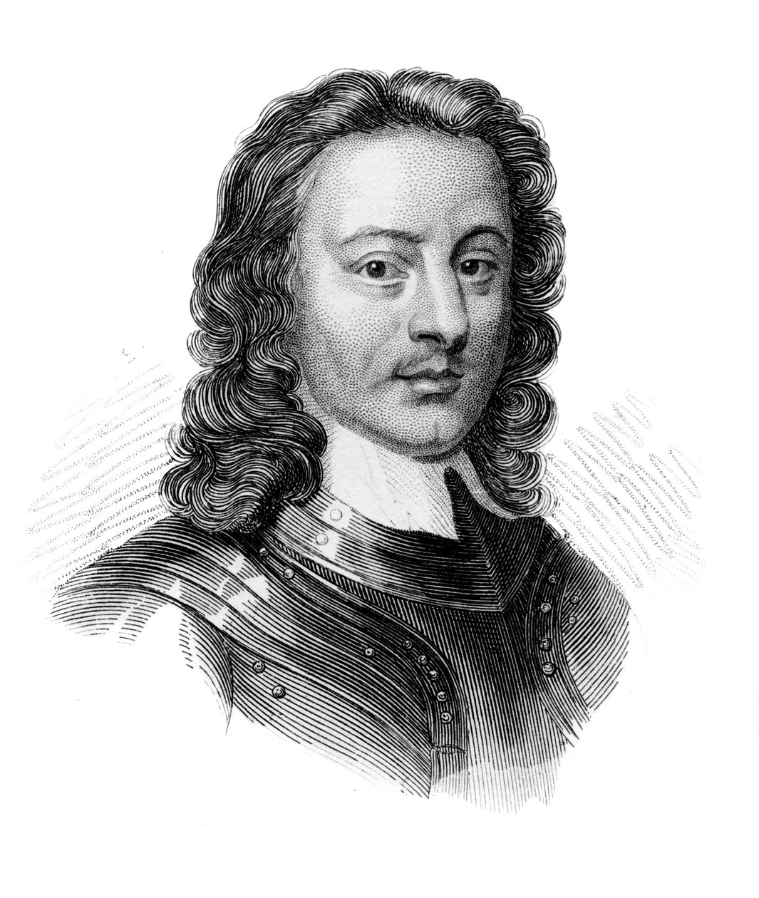 John Hampden, anglický politik a voják 17. století, c1850 od Unbekannt