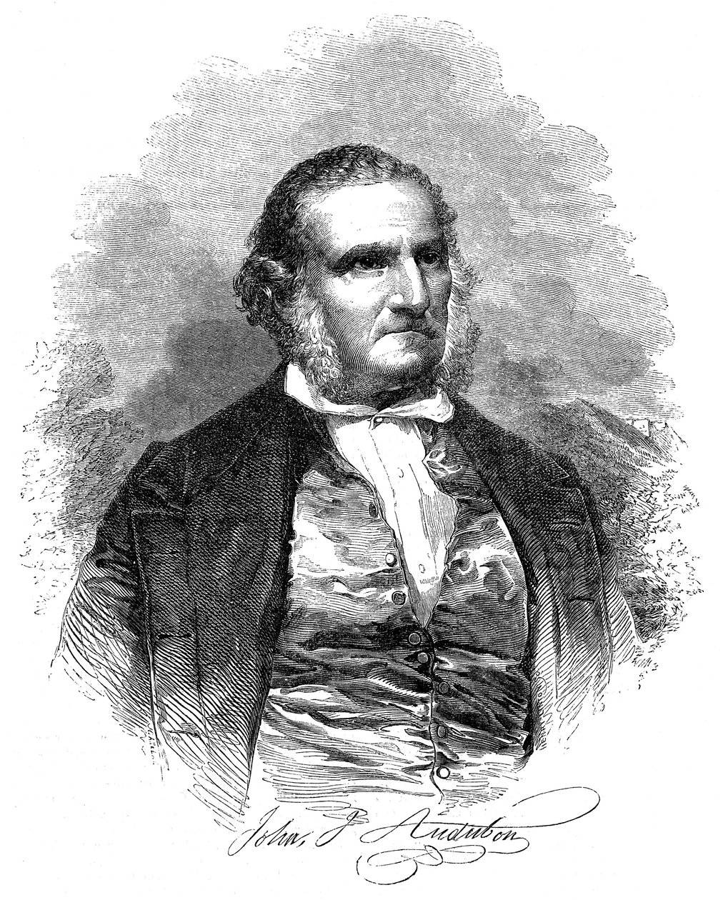 John James Audubon 1780-1851, americký ornitolog a umělec, 1852 od Unbekannt