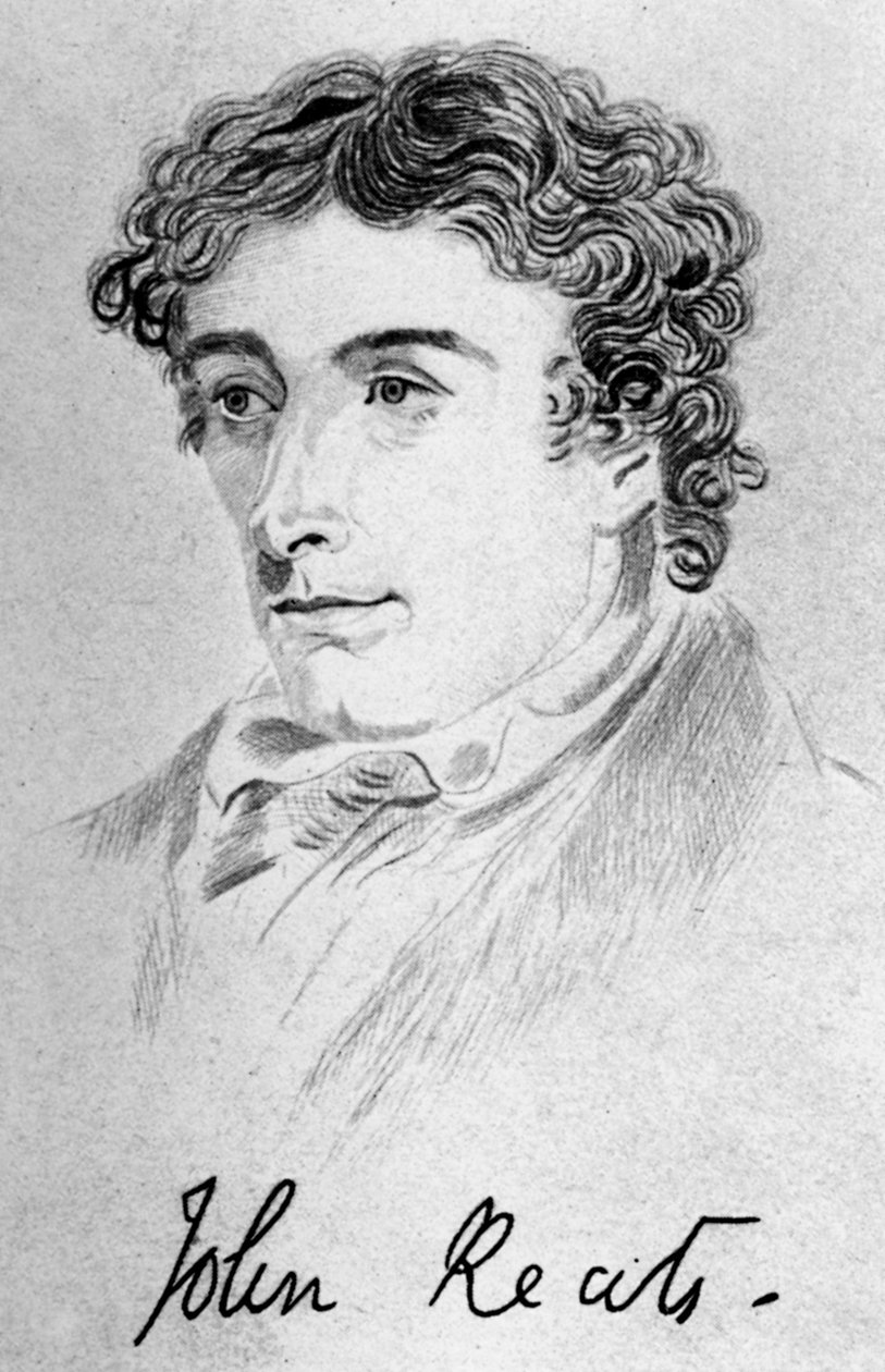 John Keats , anglický básník, 1912 od Unbekannt