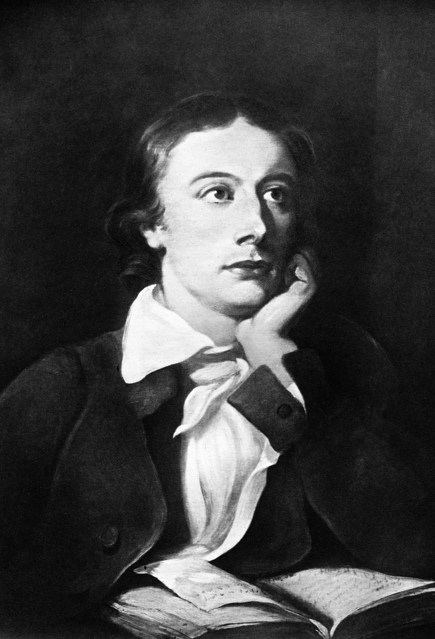 John Keats , anglický básník, 19. století od Unbekannt