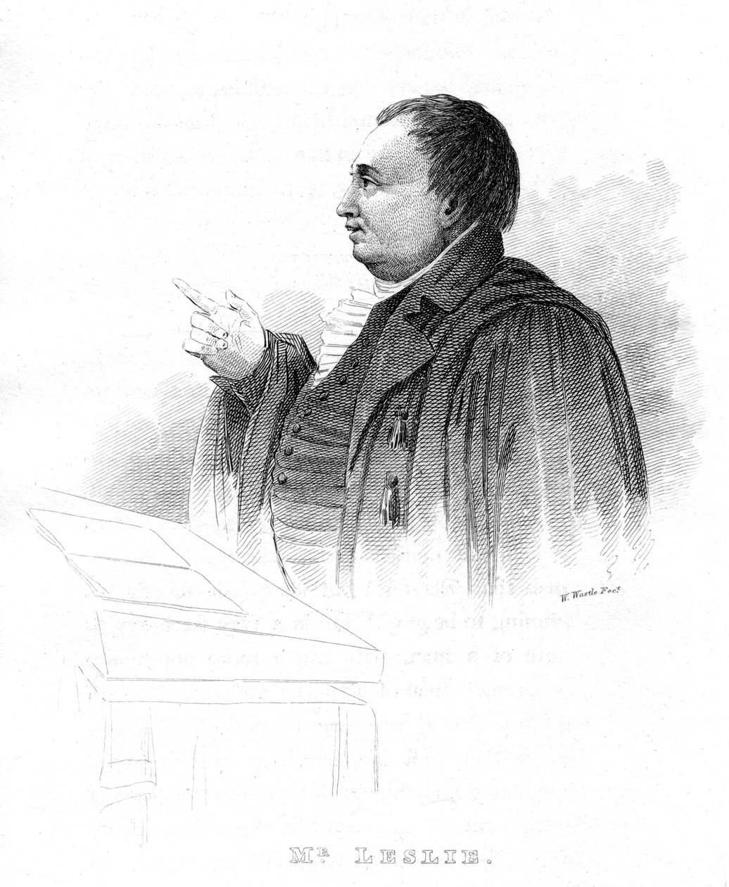 John Leslie 1766-1832, skotský přírodní filozof a fyzik, přednášející, 19. stol. od Unbekannt