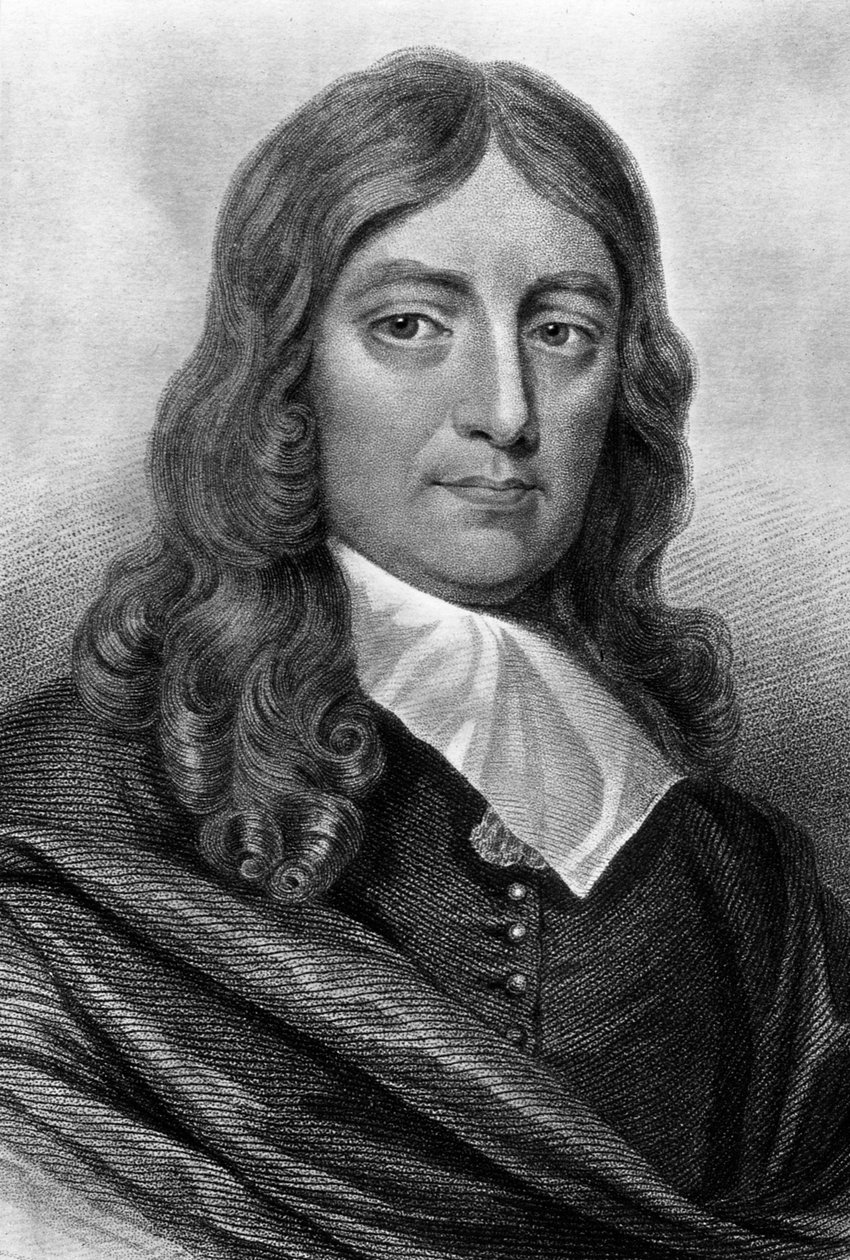 John Milton , anglický básník, 19. století od Unbekannt