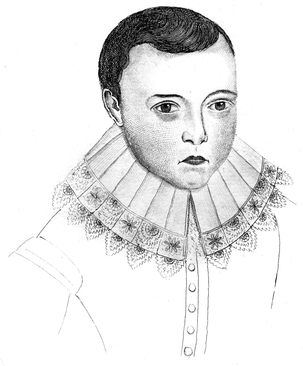 John Milton, když byl mladý, 1787 od Unbekannt