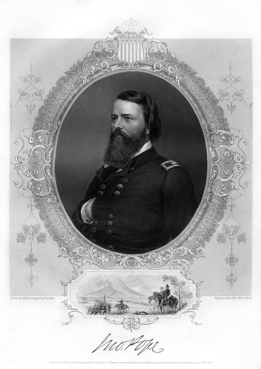 John Pope, generál Unie v americké občanské válce, 1862-1867 od Unbekannt