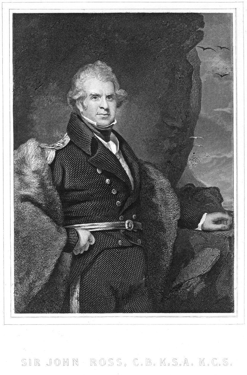 John Ross, britský polárník a námořní důstojník, 19. století od Unbekannt