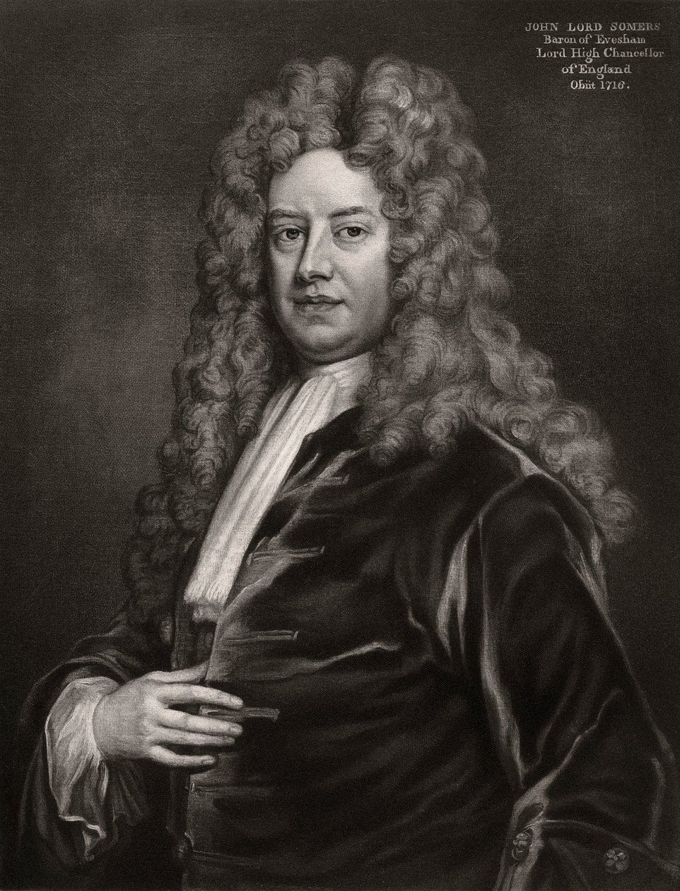 John Somers, 1. baron Somers, anglický politik, 1700s 1906 od Unbekannt