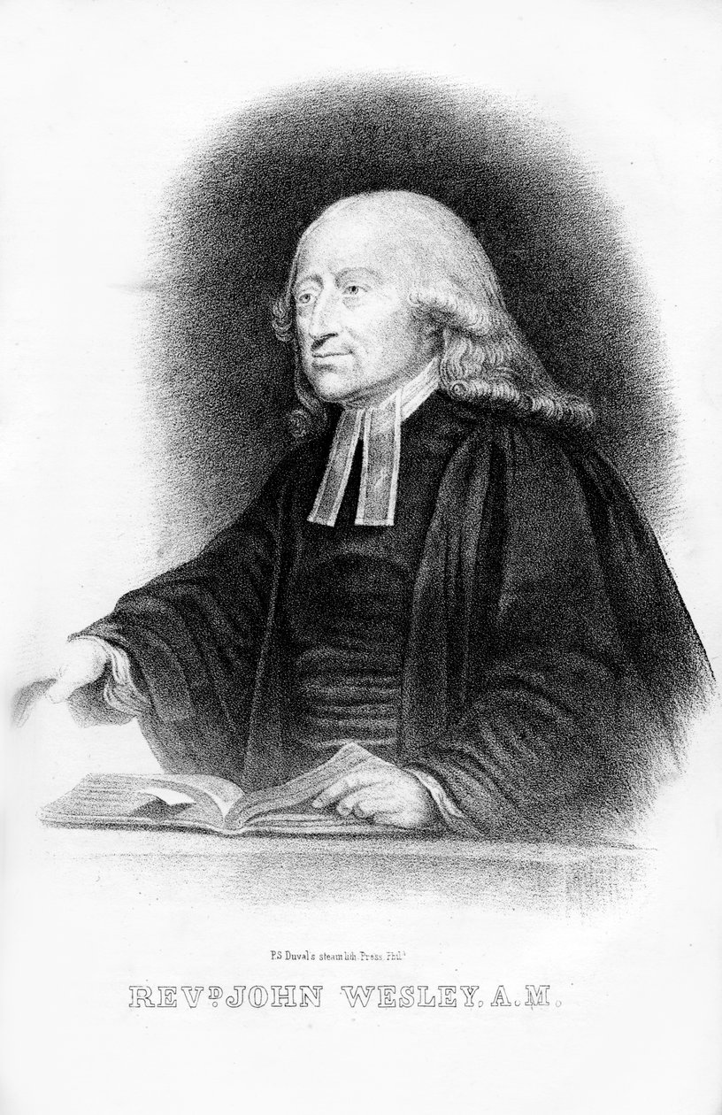 John Wesley, anglický ministr, 1854 od Unbekannt