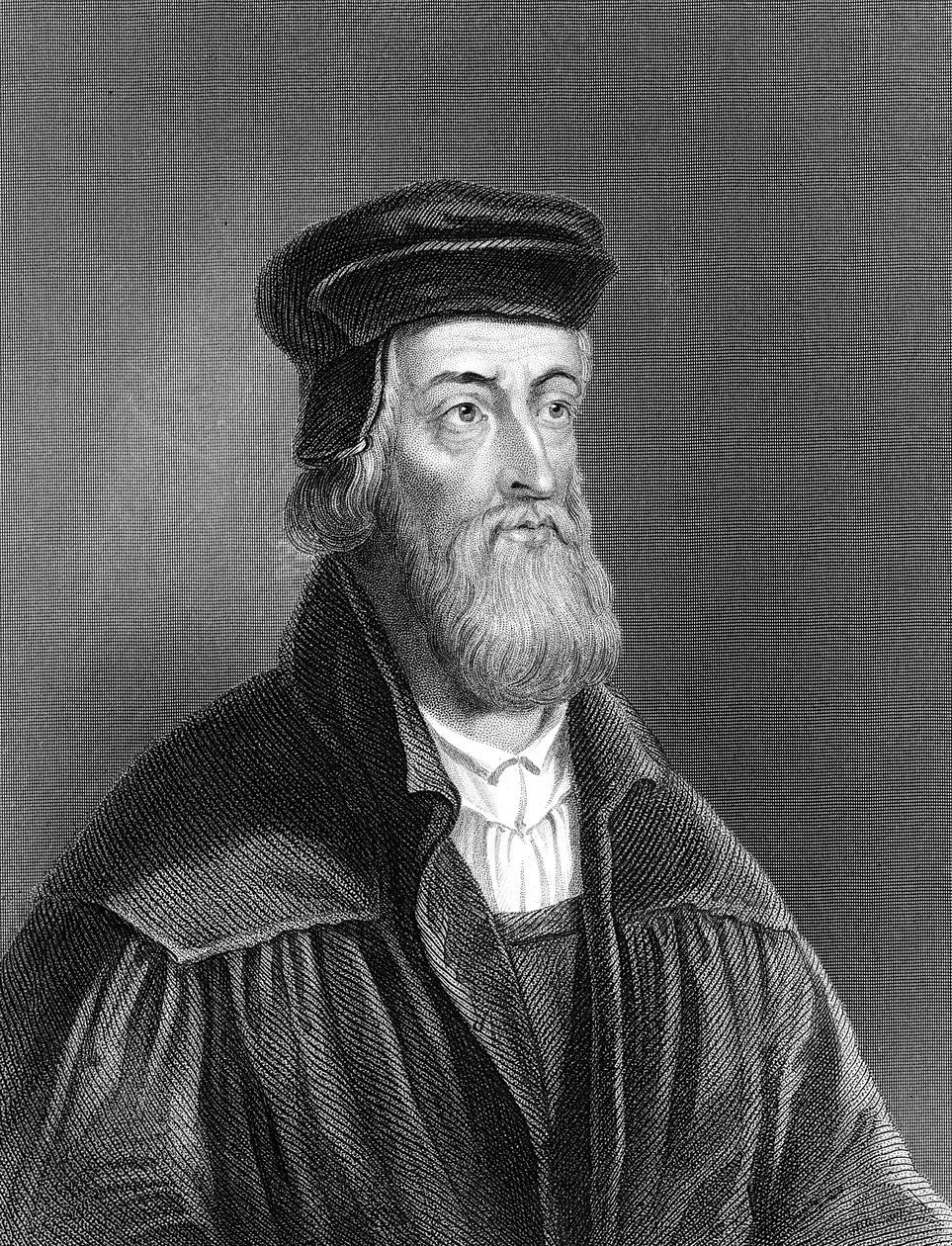 John Wycliffe, anglický náboženský reformátor 14. století, 1882 od Unbekannt