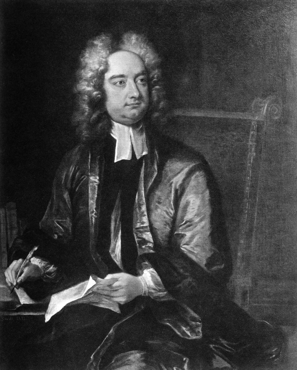 Jonathan Swift, anglo-irský spisovatel, 19. století od Unbekannt