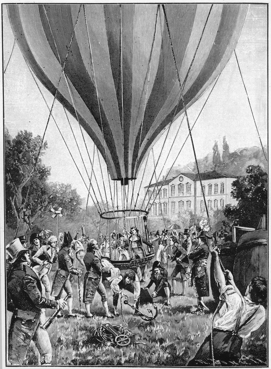 Joseph Louis Gay-Lussac při výstupu balónem z Paříže, 14. září 1804 1910 od Unbekannt
