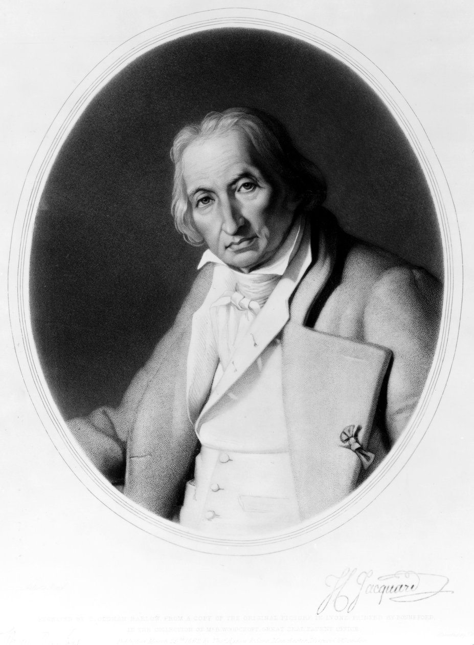 Joseph Marie Jacquard, francouzský vynálezce žakárového stavu, kolem roku 1840 od Unbekannt