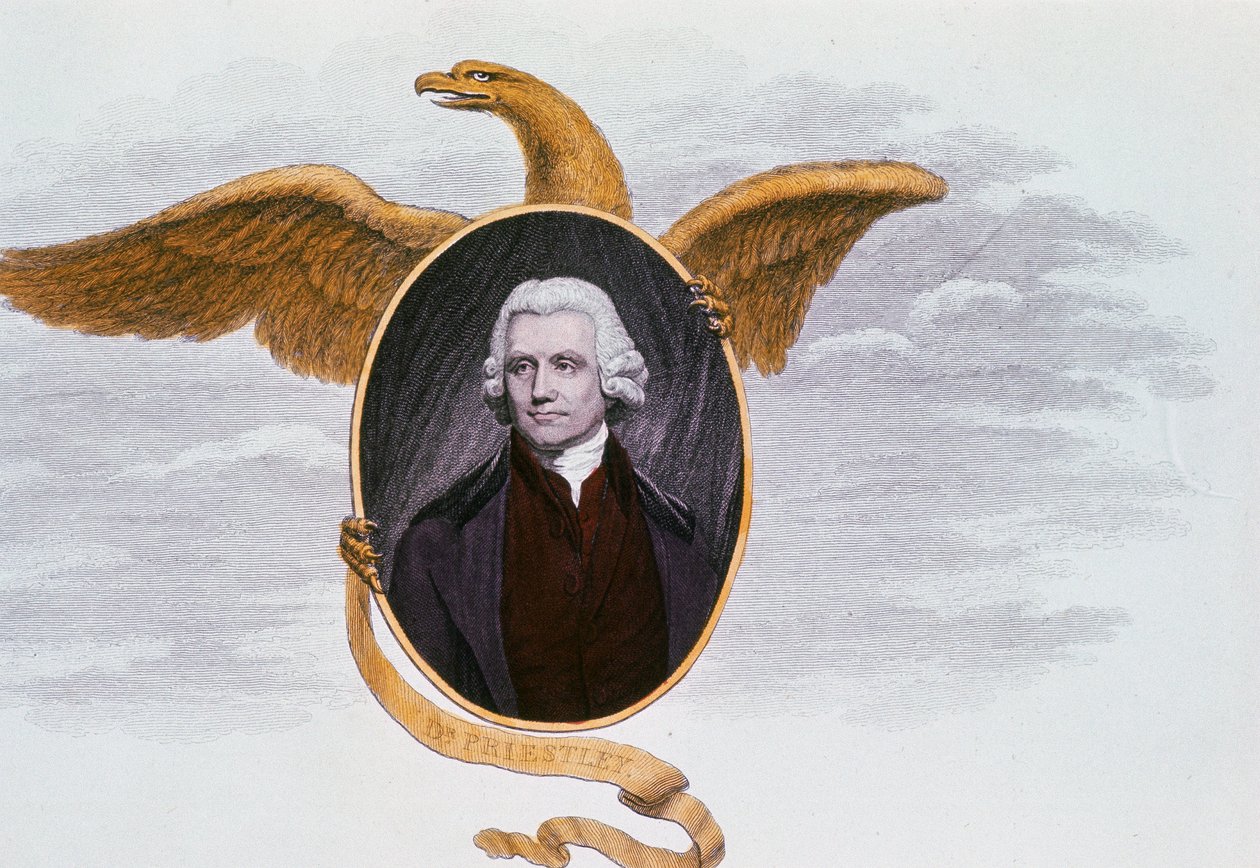 Joseph Priestley 1733-1804, anglický presbyteriánský ministr a chemik, 1801 od Unbekannt