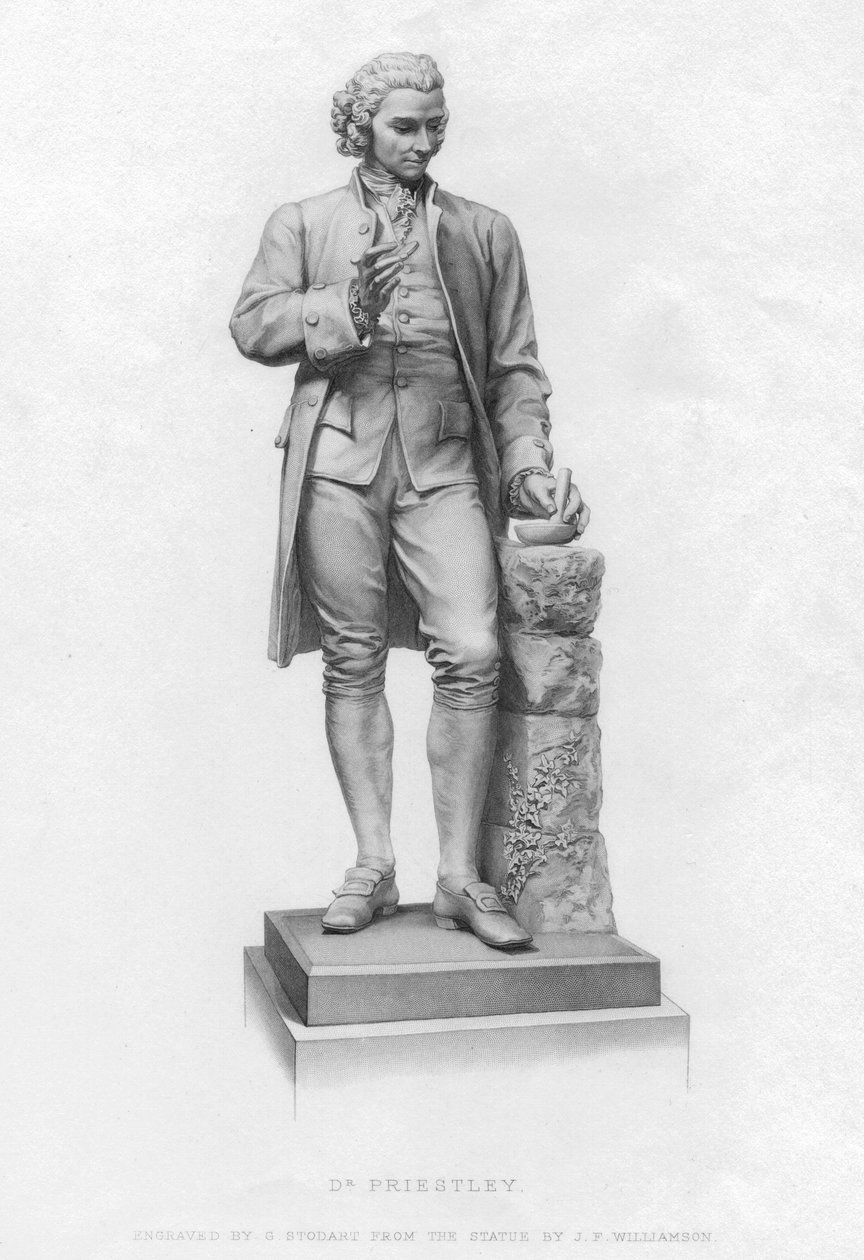 Joseph Priestley, anglický chemik a presbyteriánský ministr, 19. století od Unbekannt