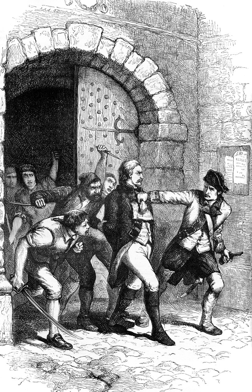 Joshua Huddy vedl z vězení k oběšení, 1782 c1880 od Unbekannt