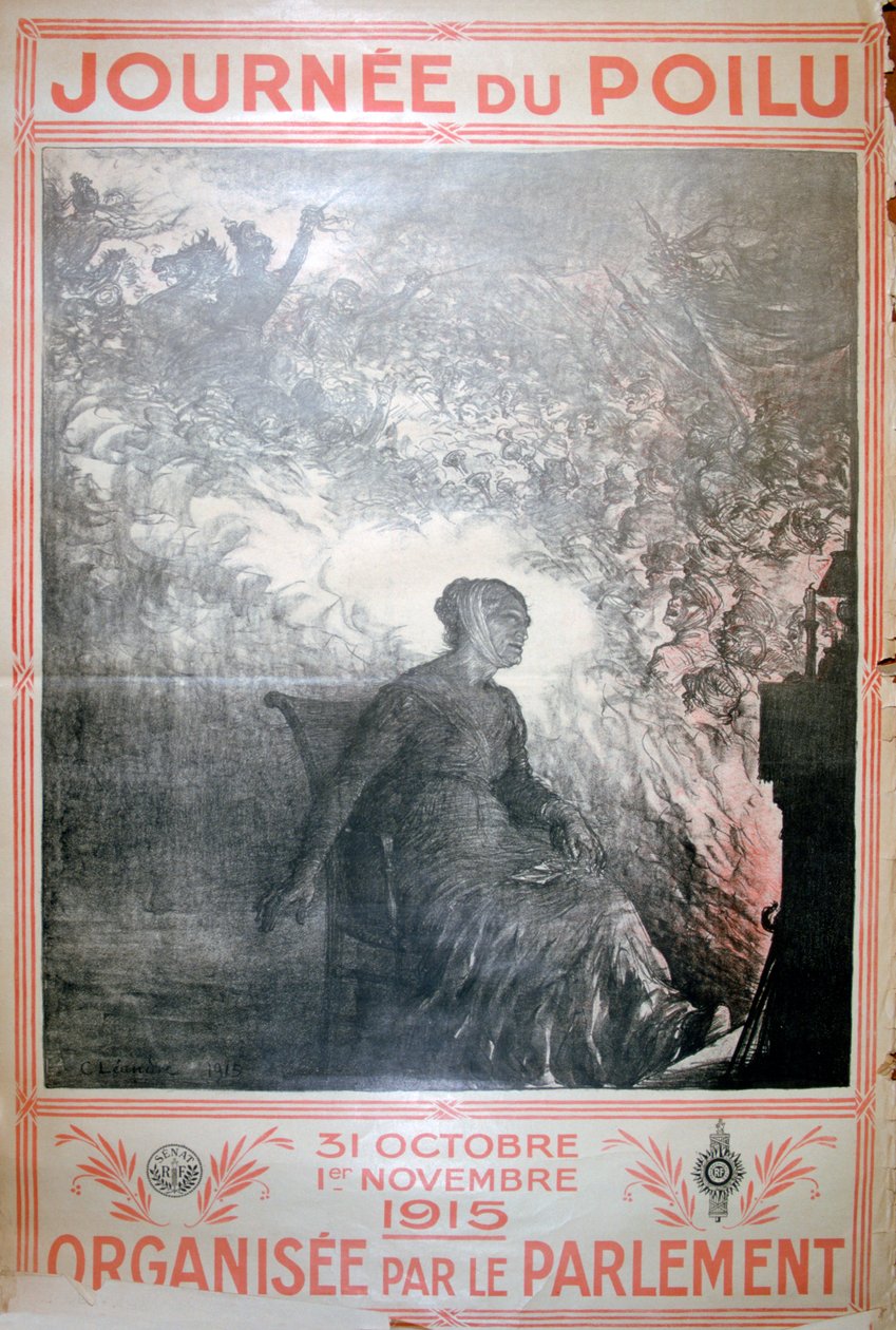 Chlupatý den, 31. října – 1. listopadu 1915, francouzský plakát první světové války, 1915 od Unbekannt