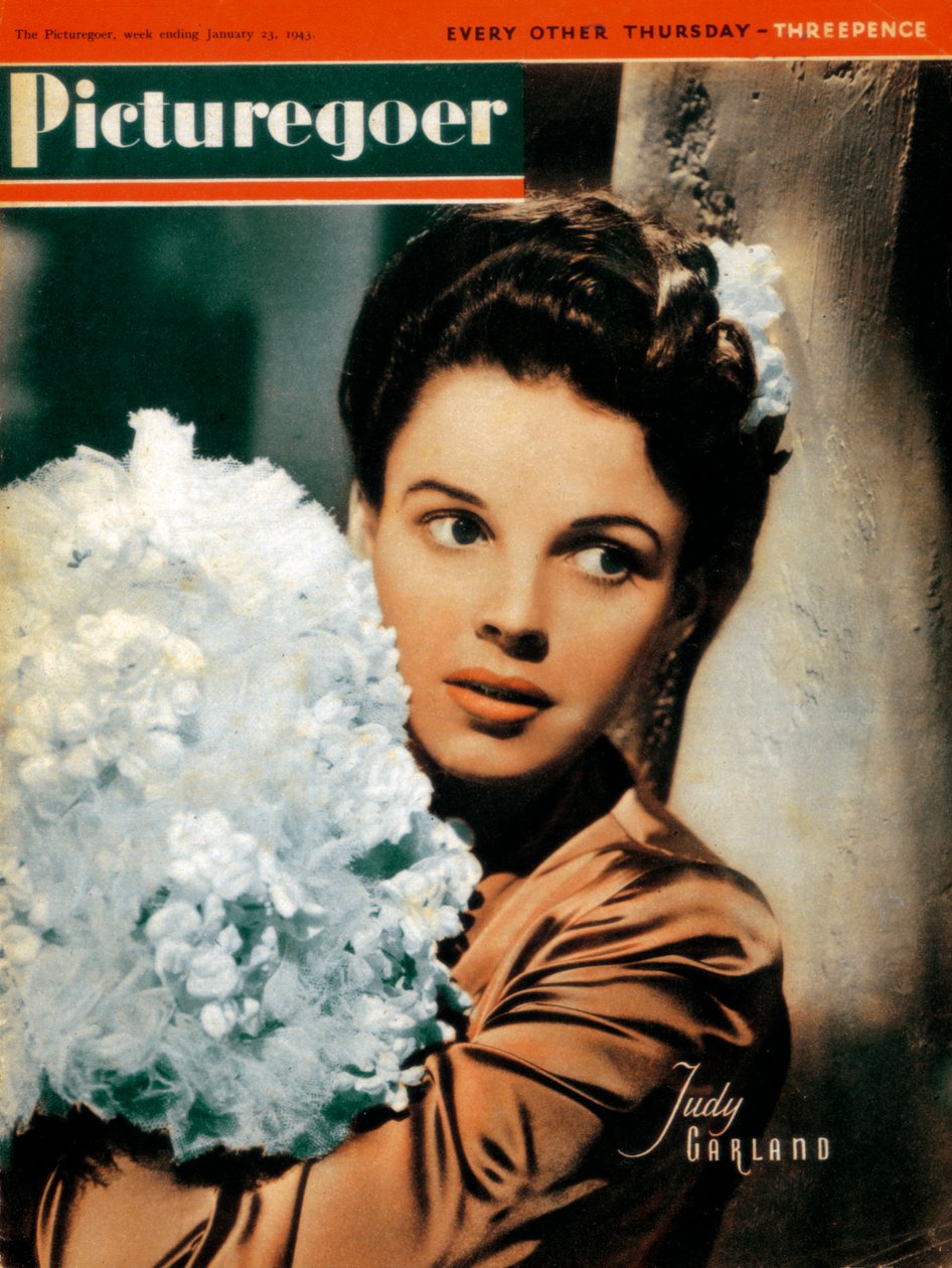 Judy Garland 1922-1969, americká herečka a zpěvačka, 1943 od Unbekannt