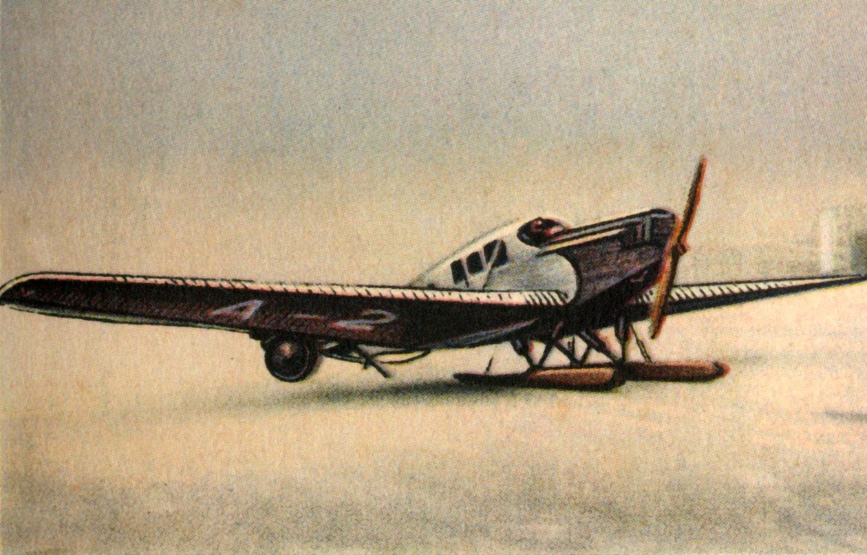 Letadlo Junkers F13 L se sněhovými lyžinami, 20. léta, 1932. od Unbekannt