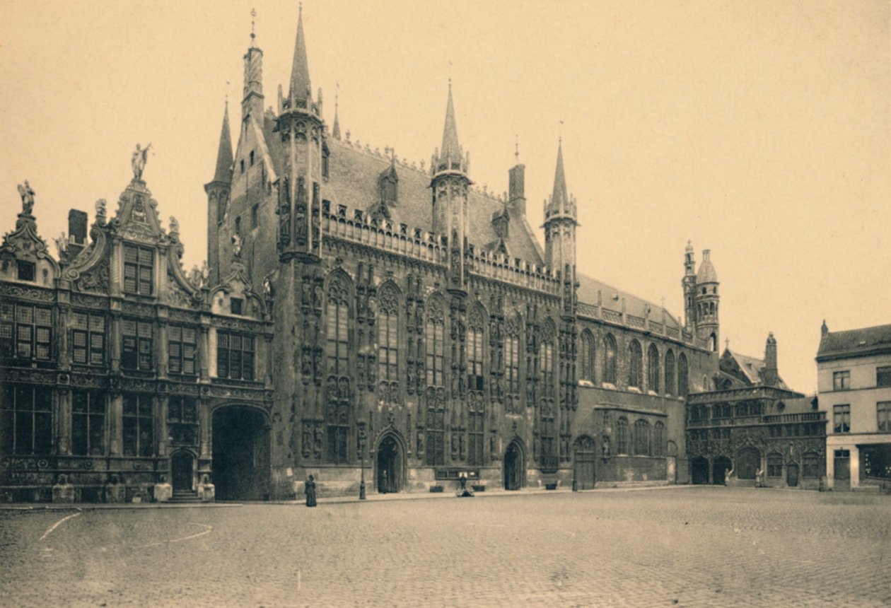 Justiční palác, radnice a kaple Svaté krve, c1910 od Unbekannt