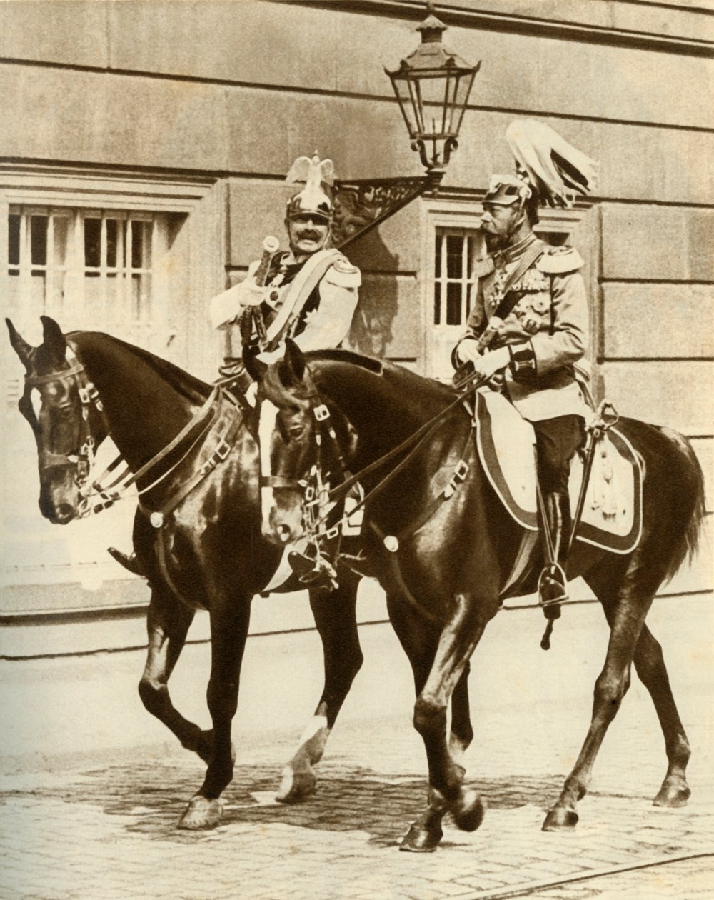 Kaiser Wilhelm II a King George V v Berlíně, Německo, 1911, 1935. od Unbekannt