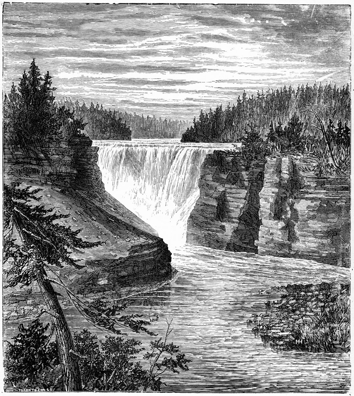 Kakabeka Falls, Ontario, Kanada, 1877 od Unbekannt