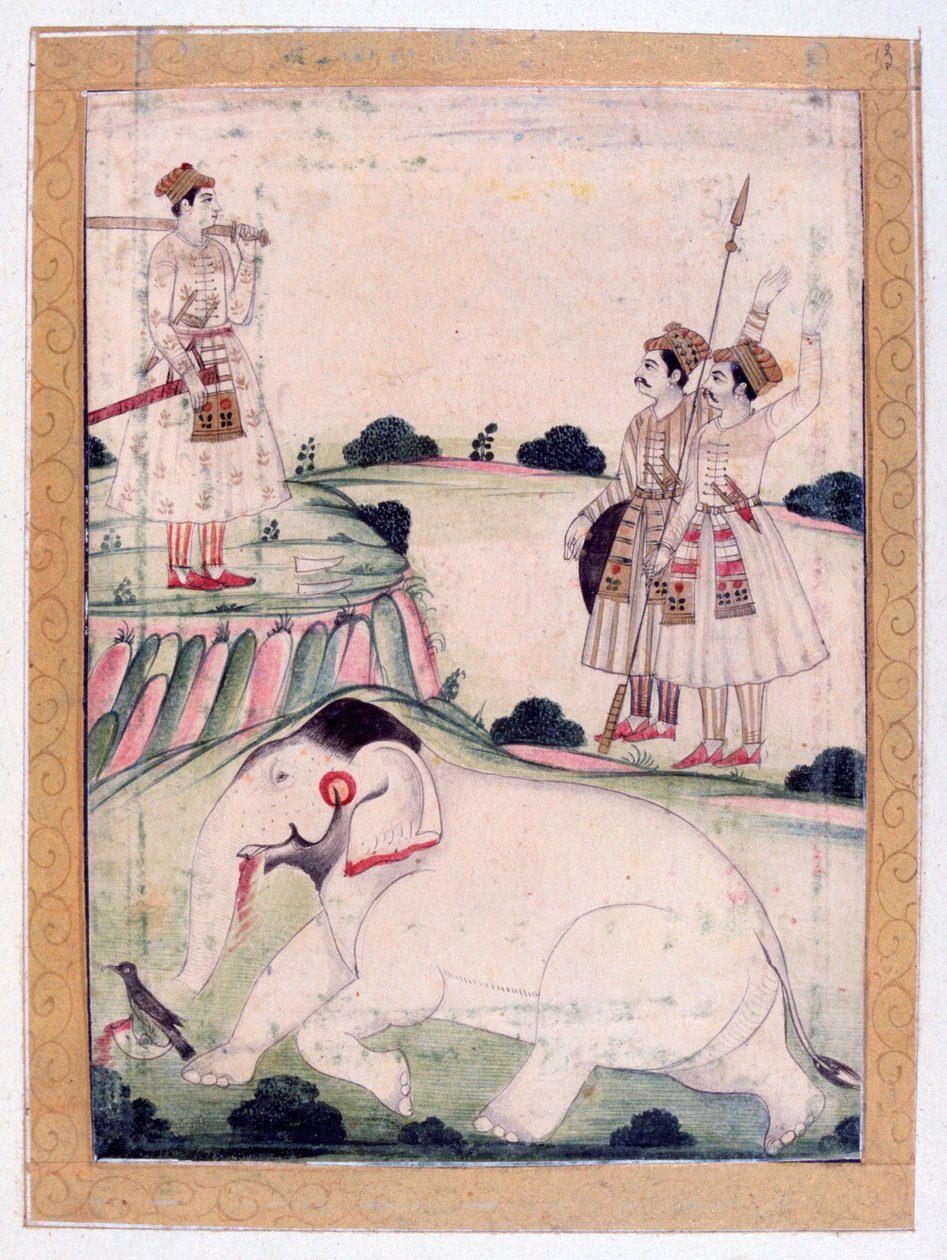 Canada Ragini, Ragamala Album, School of Rajasthan, 19. století od Unbekannt