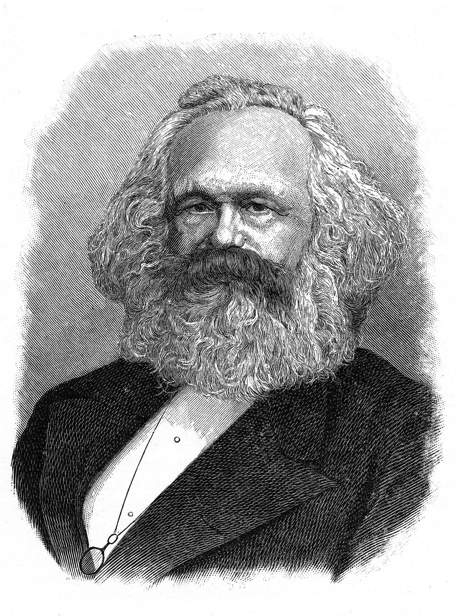 Karl Marx, německý politický, sociální a ekonomický teoretik 19. století od Unbekannt