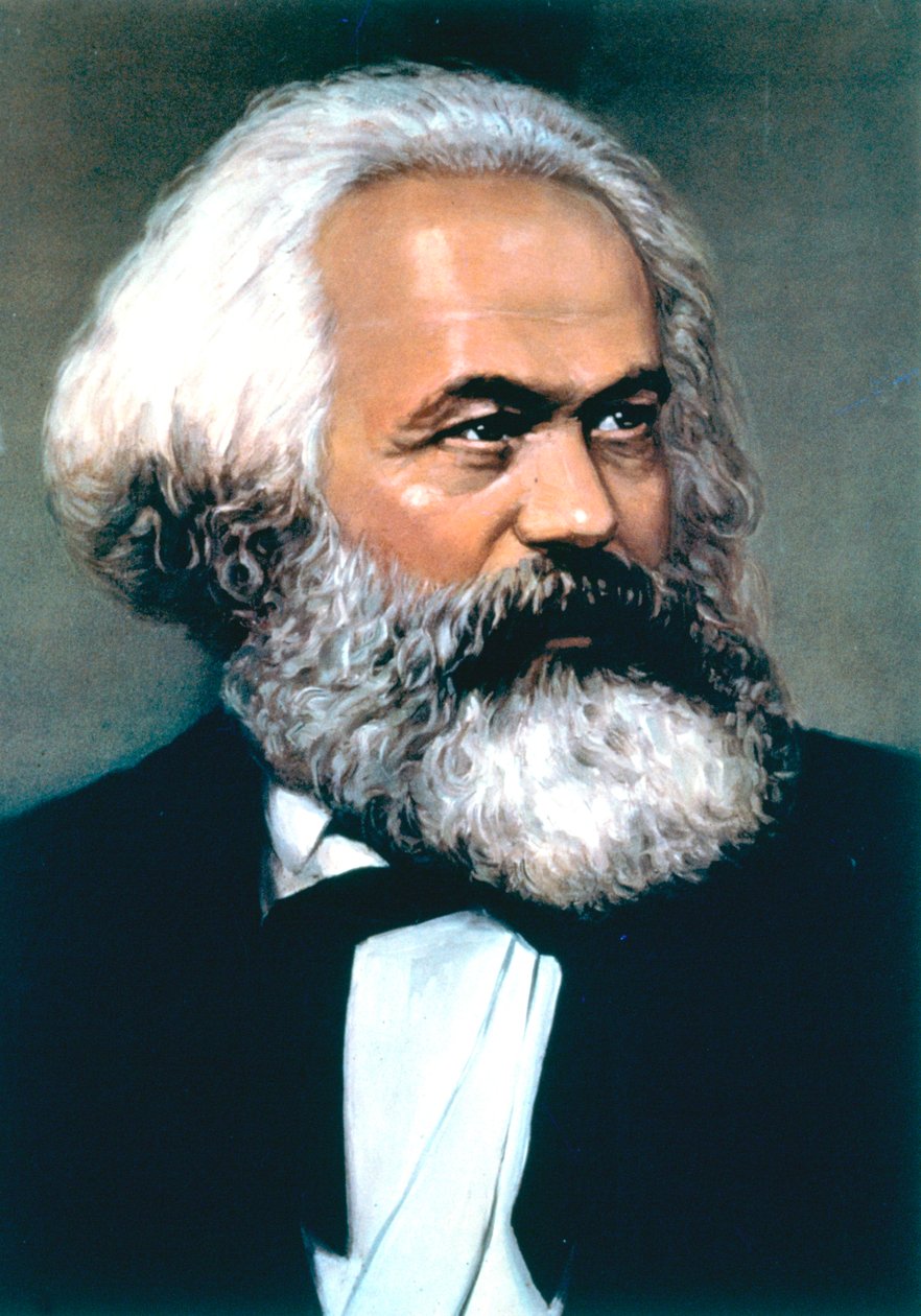 Karl Marx, německý sociální, politický a ekonomický teoretik od Unbekannt