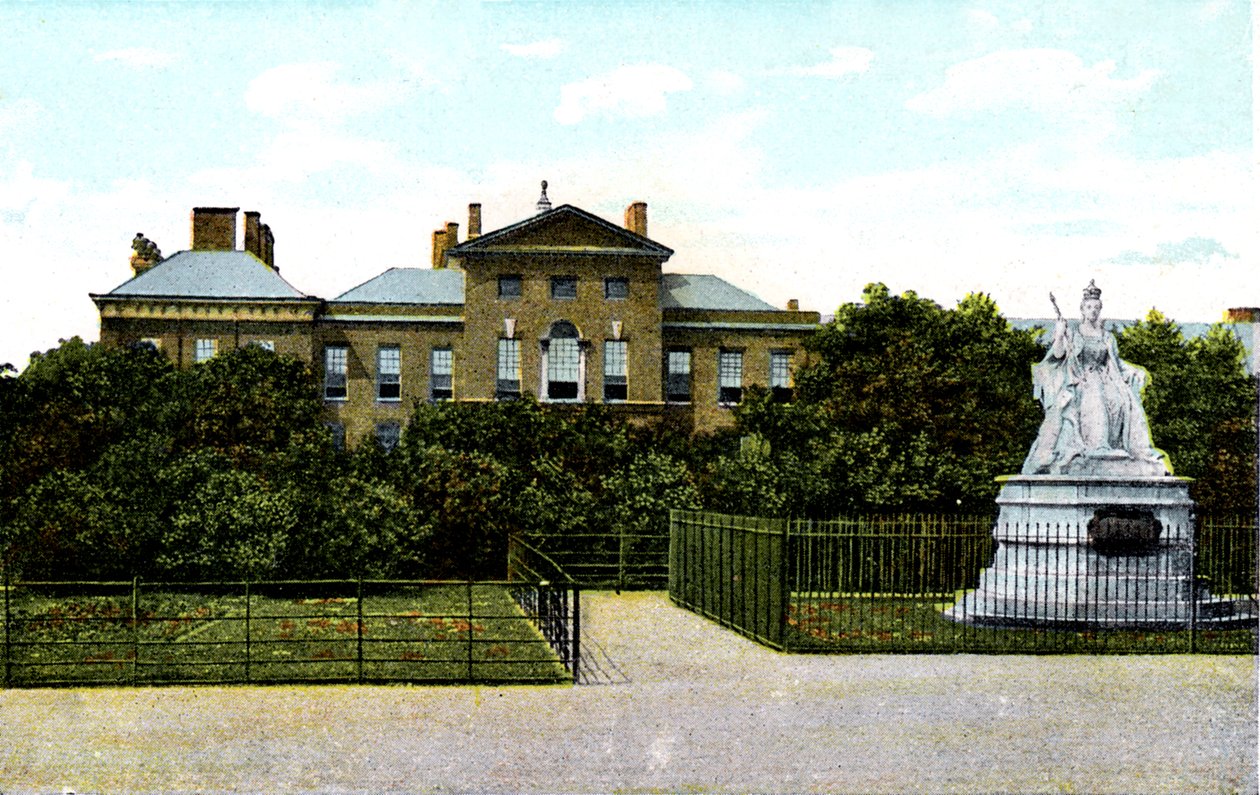 Kensingtonský palác a socha královny Viktorie, Londýn, 20. století od Unbekannt