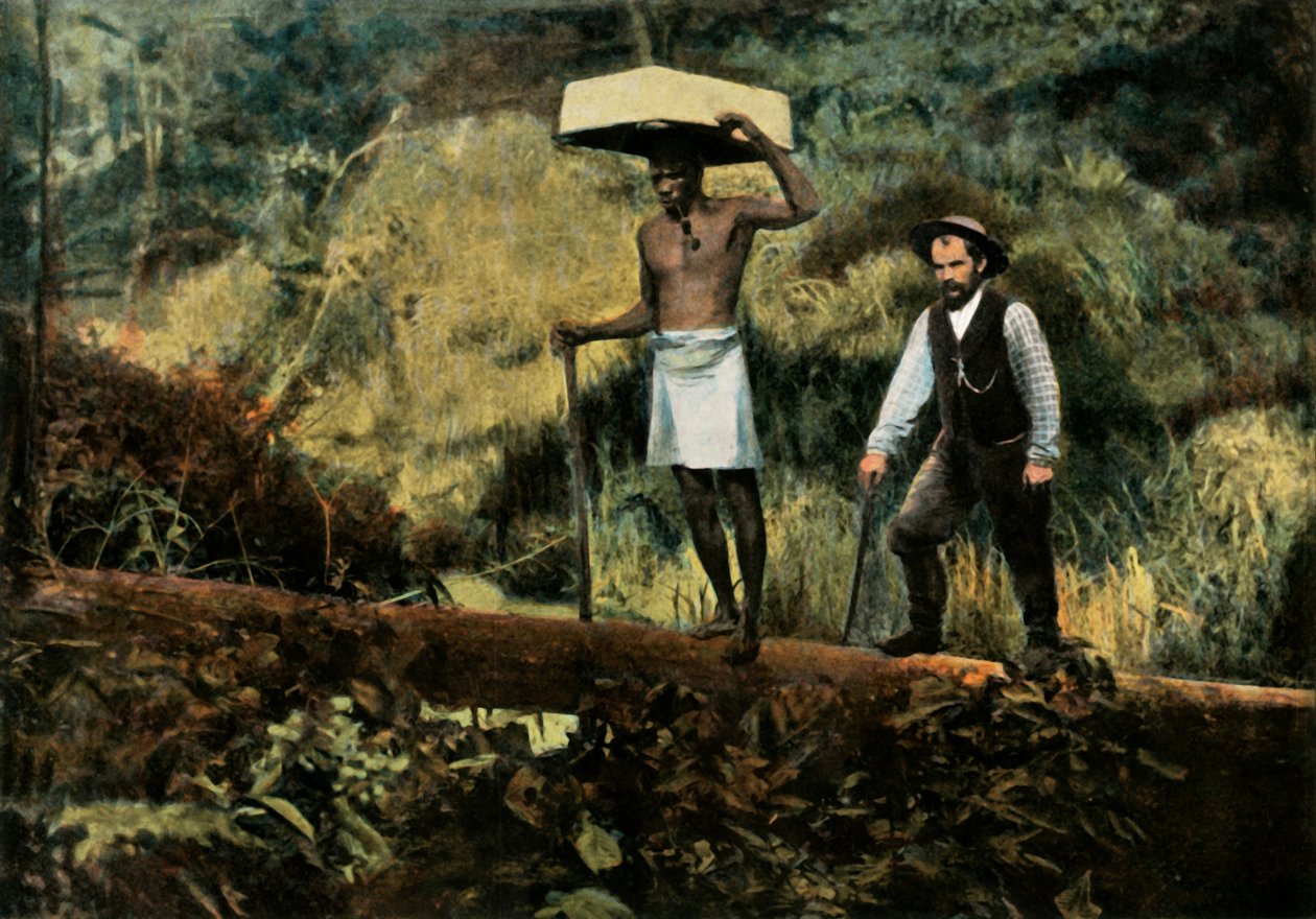 Kentzer hledači zlata na procházce, hledání zlata, 1900. od Unbekannt
