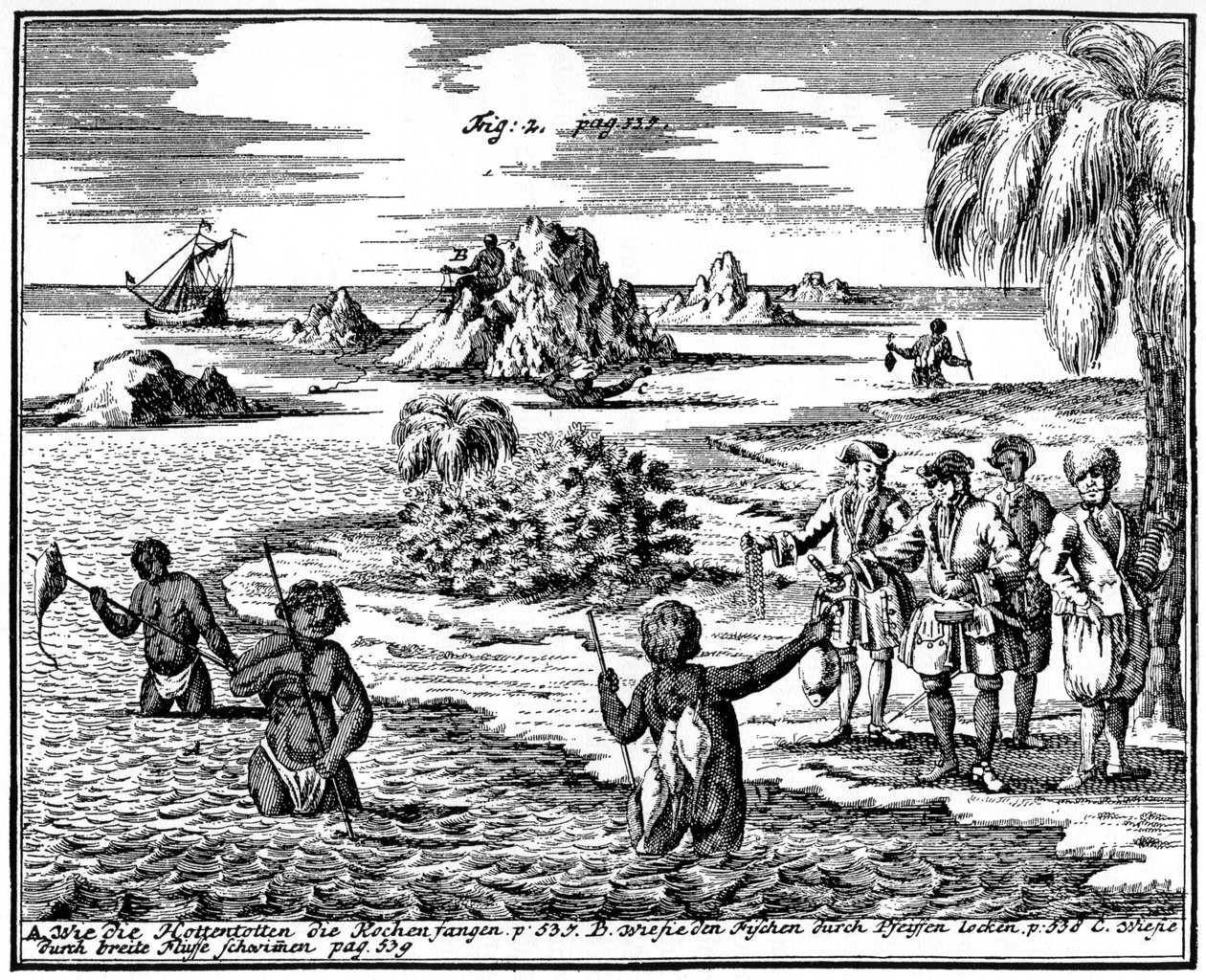Ryba kopí Khoikhois, Jižní Afrika, 1931 od Unbekannt