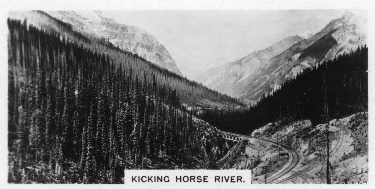 Kicking Horse River, Britská Kolumbie, Kanada, 20. léta 20. století od Unbekannt