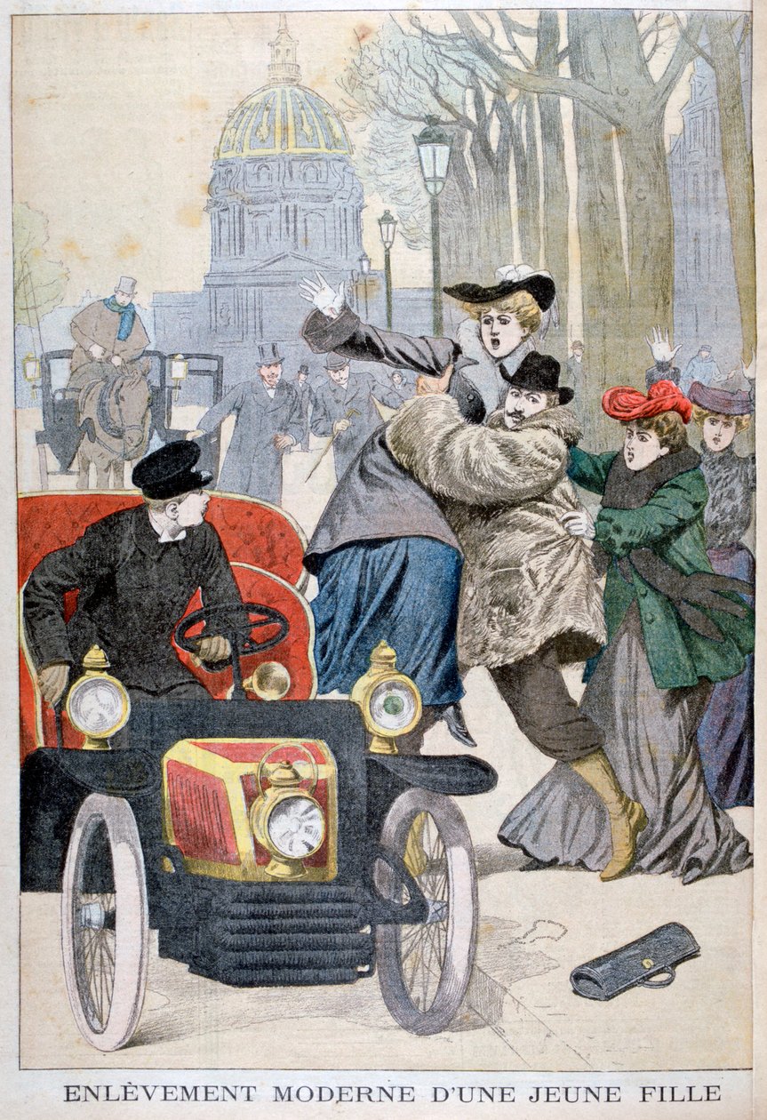 Únos mladé ženy v Paříži, 1902 od Unbekannt