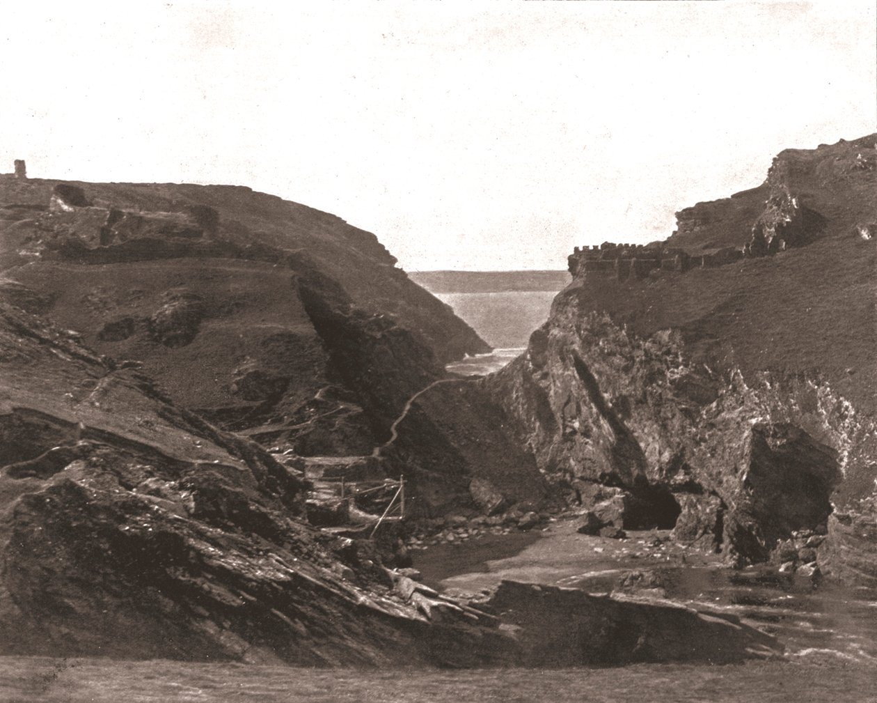 Hrad krále Artuše, Tintagel, Cornwall, 1894. od Unbekannt