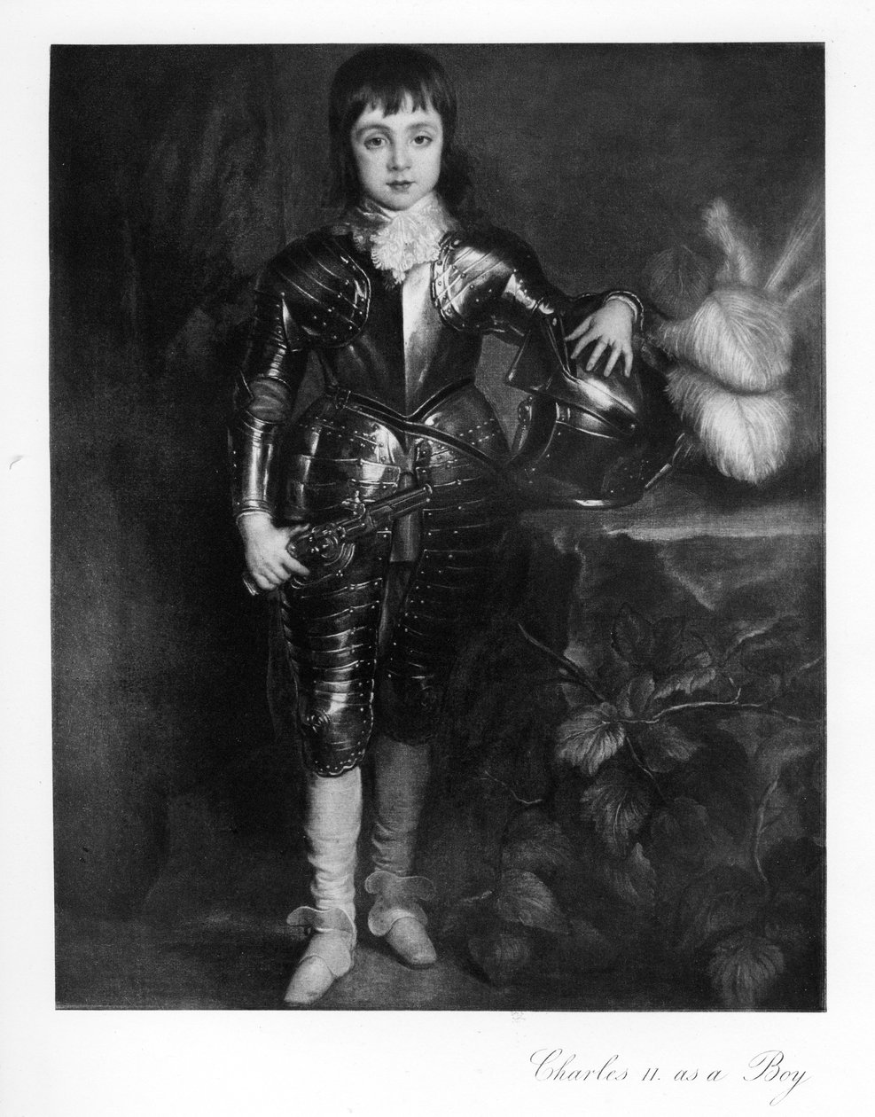 Král Karel II jako chlapec, 1907 od Unbekannt