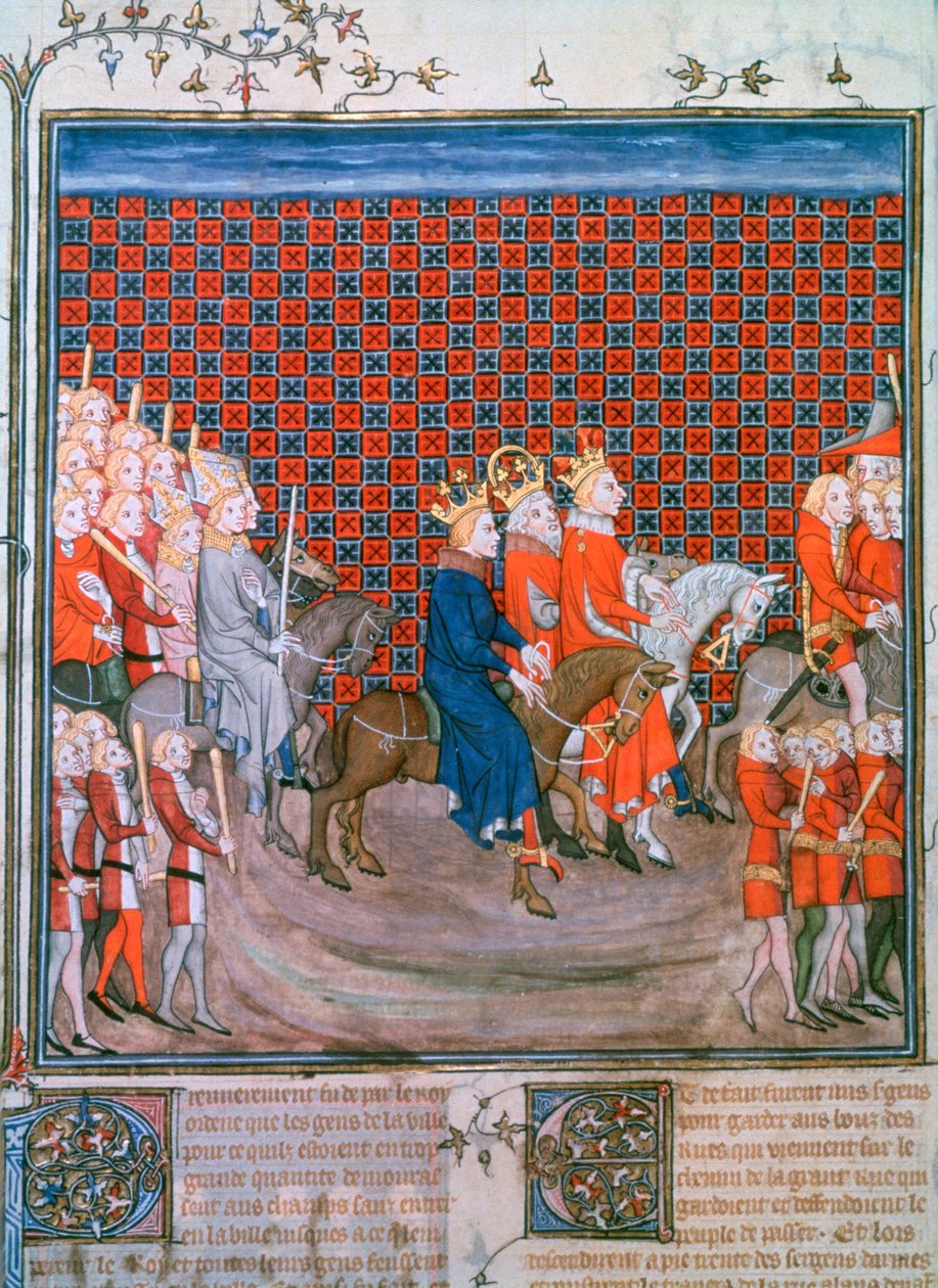 Vstup krále Karla IV do Paříže, 1375-1379 od Unbekannt