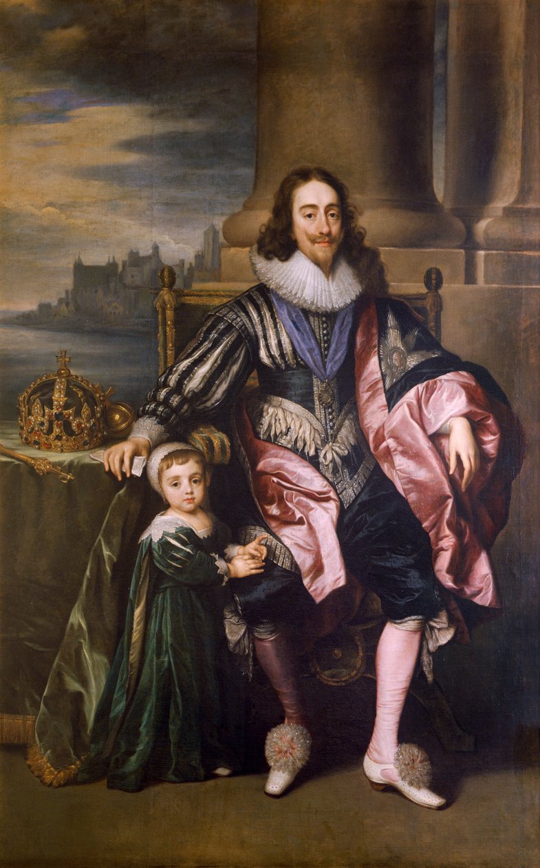 „Král Karel I. a princ Charles“, 17. století od Unbekannt
