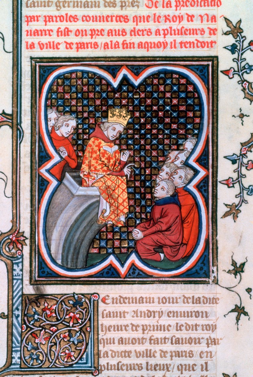 Kázání krále Karla z Navarry, 1375-1379 od Unbekannt