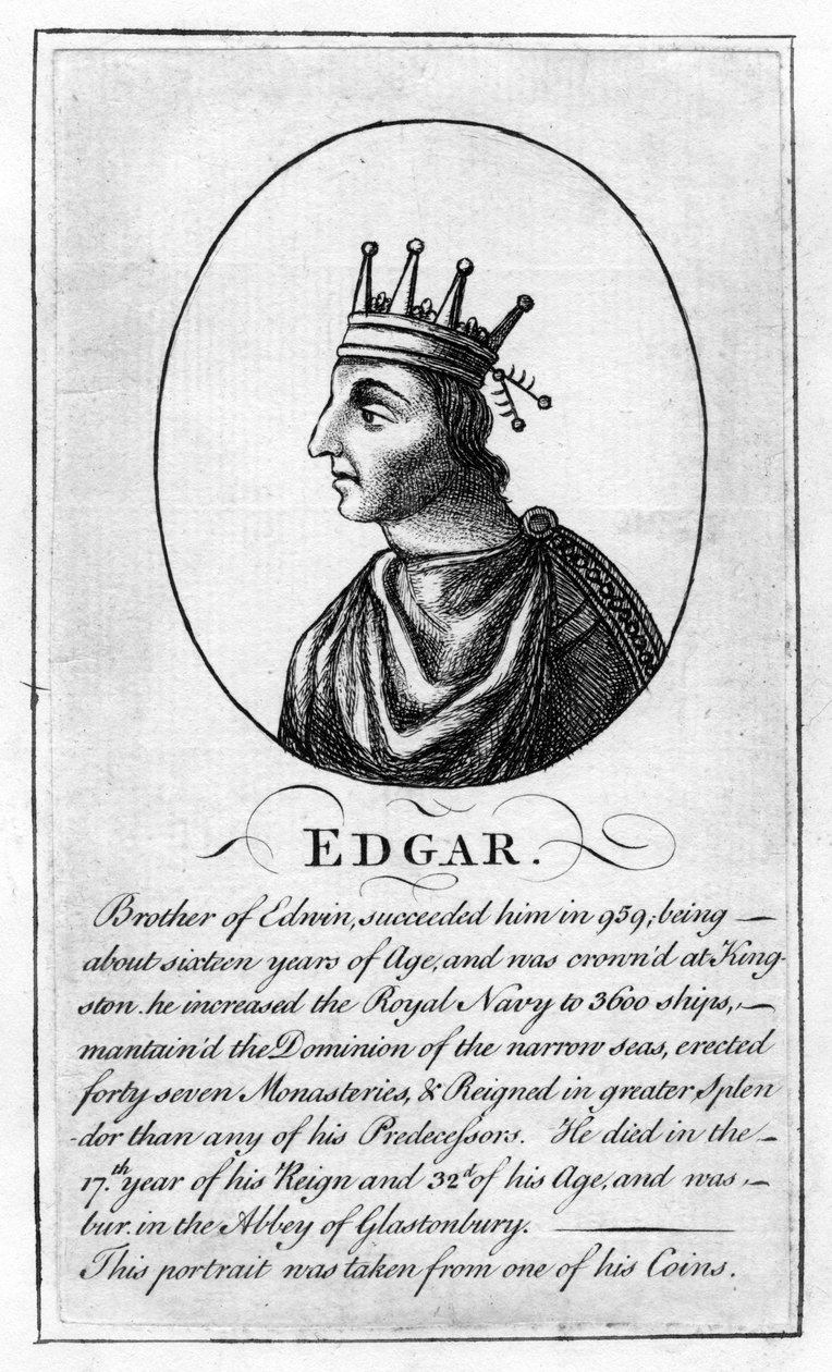 Anglický král Edgar, 944-975 našeho letopočtu od Unbekannt