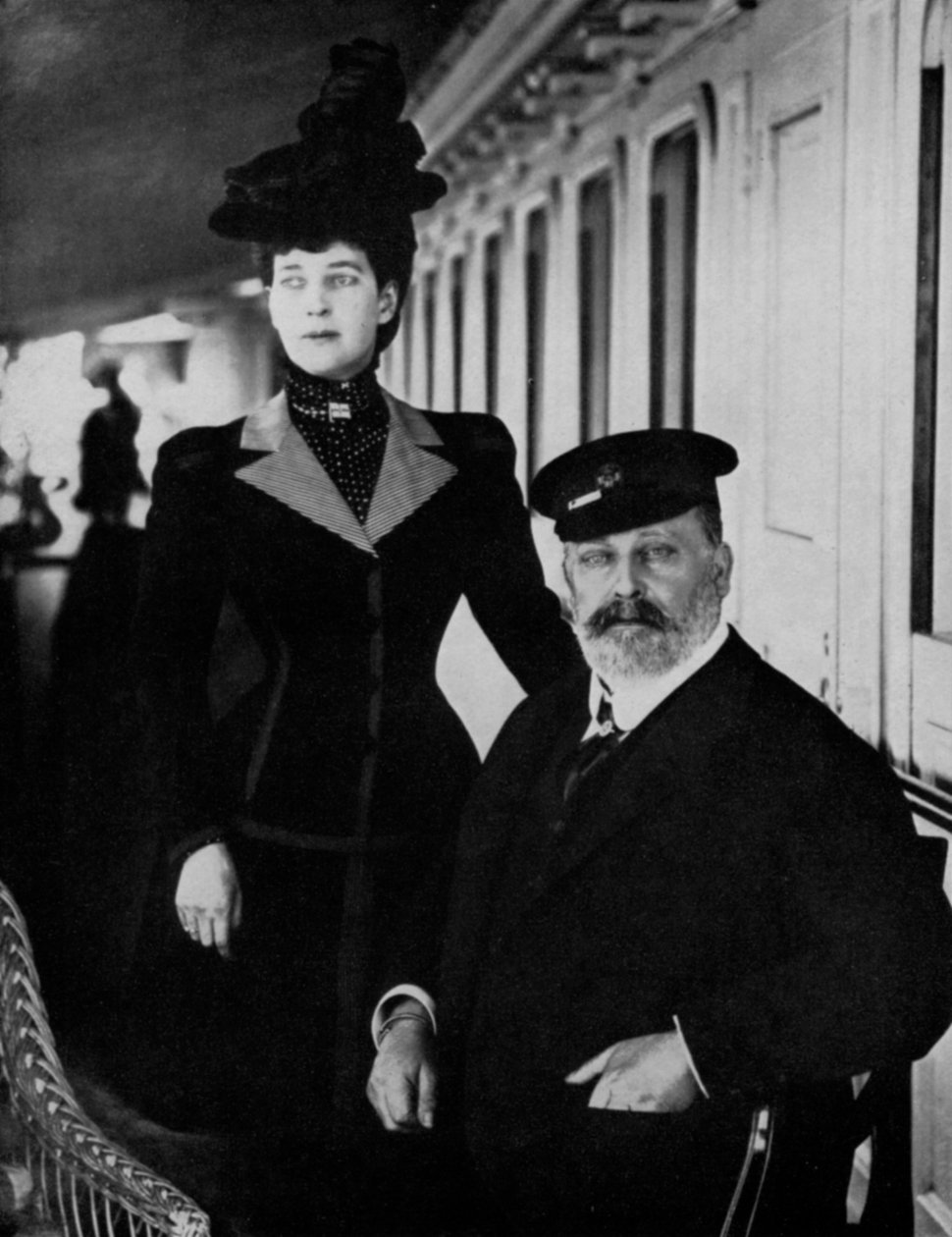 Král Edward VII a královna Alexandra v Cowes, Isle of Wight, srpen 1909 1964 od Unbekannt