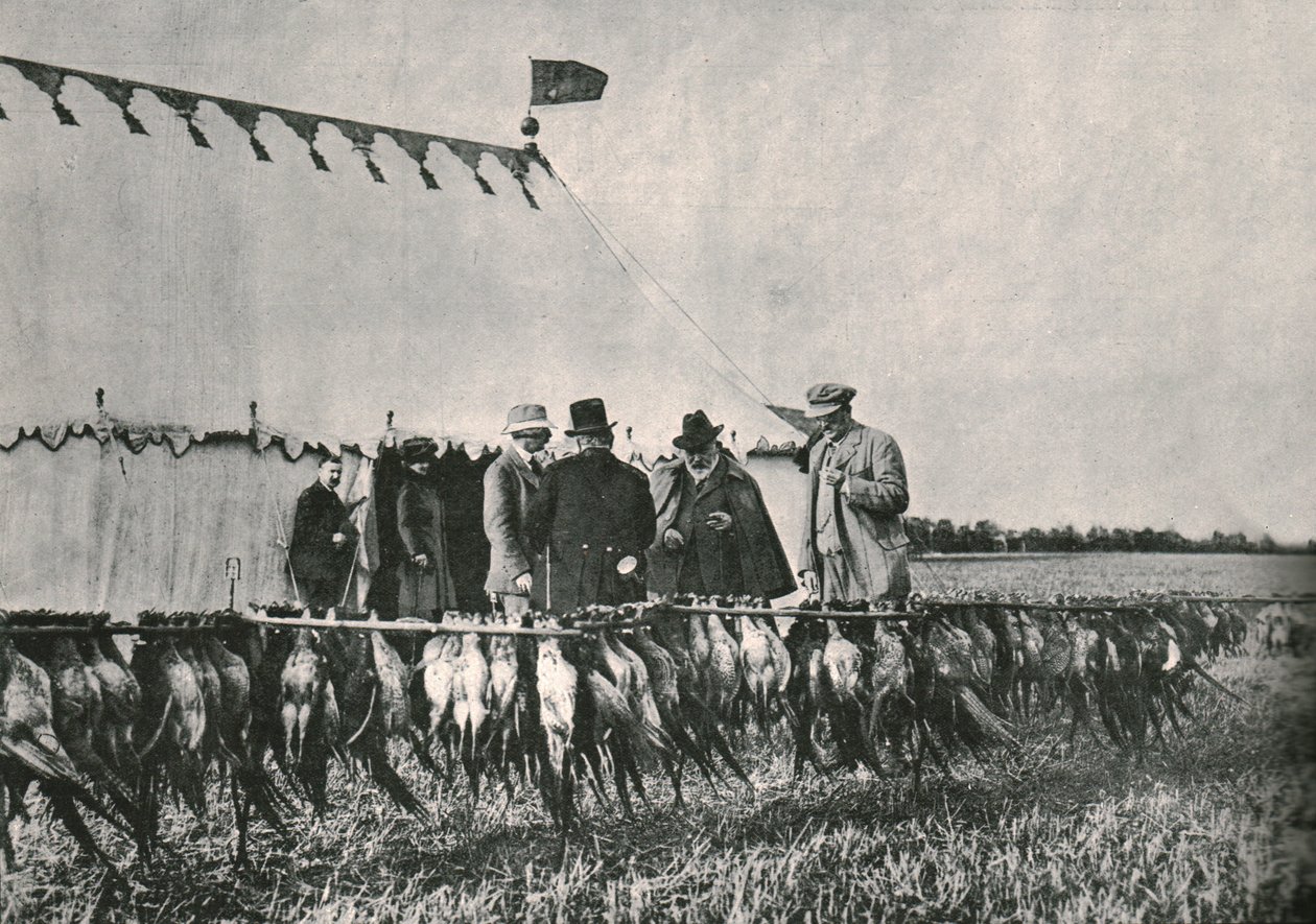 Král Edward VII při kontrole tašky v Sherborne Estate, 1902, 1910. od Unbekannt