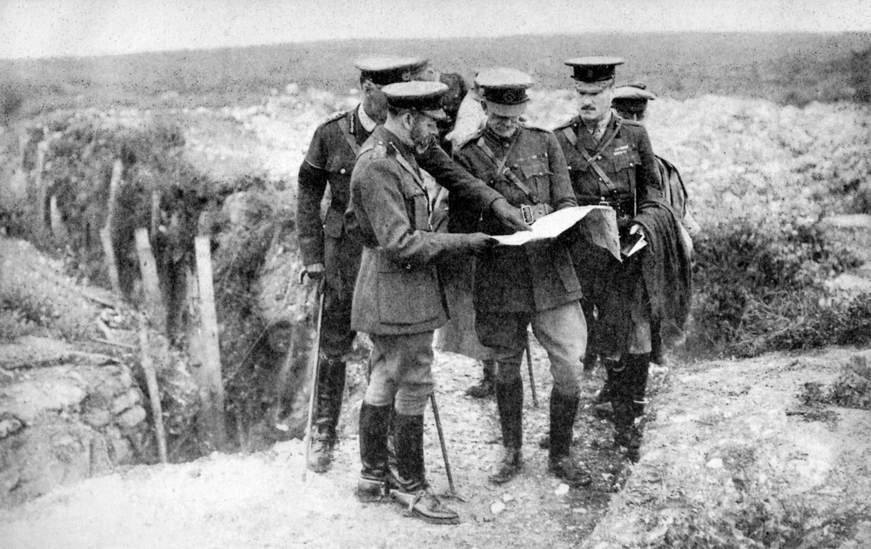 King George V 1865-1936 na St Georges Hill, poblíž Fricourt, 10. srpna 1916, 1936 od Unbekannt