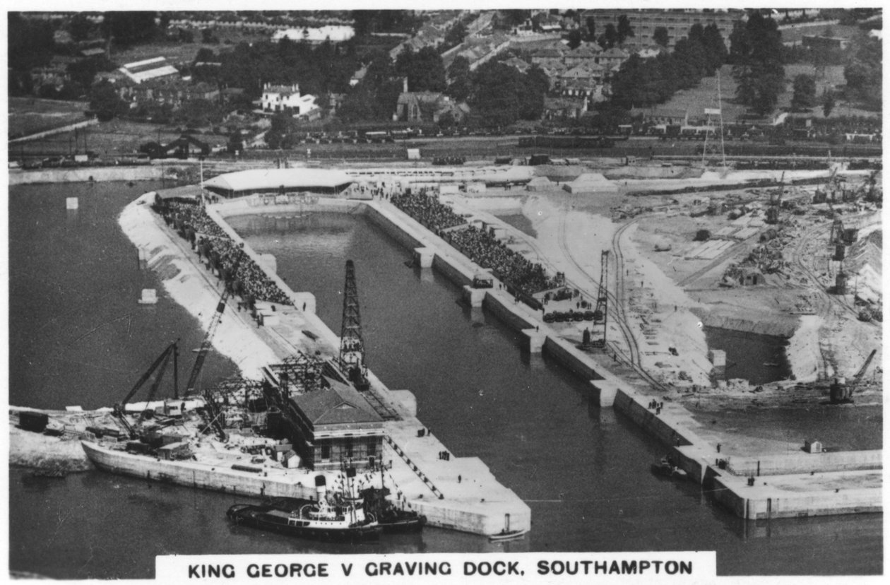 King George V Graving Dock, Southhampton, 1936 od Unbekannt