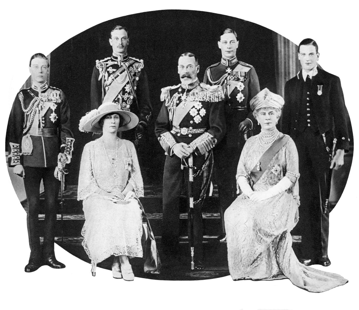 Král Jiří V. a jeho rodina, c1930 od Unbekannt
