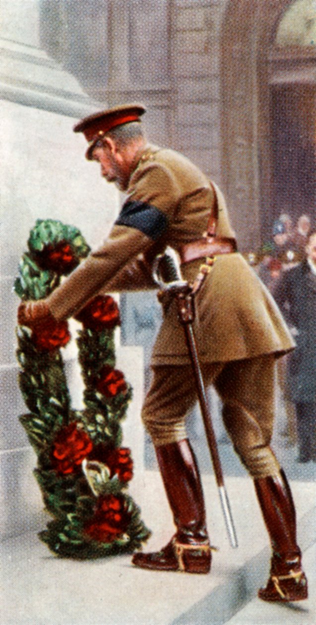 Král Jiří V. v Kenotafu, 11. listopadu 1920, c1935 od Unbekannt